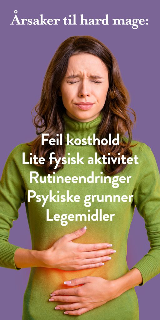 årsaker til hard mage